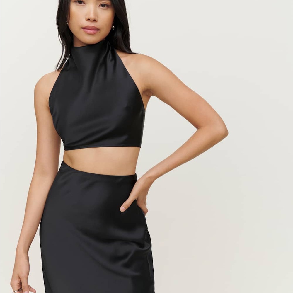Reformation Eros Silk Top